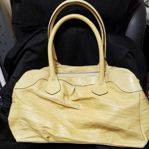 Falorni Italia Le Borse Yellow Leather shoulder Bag